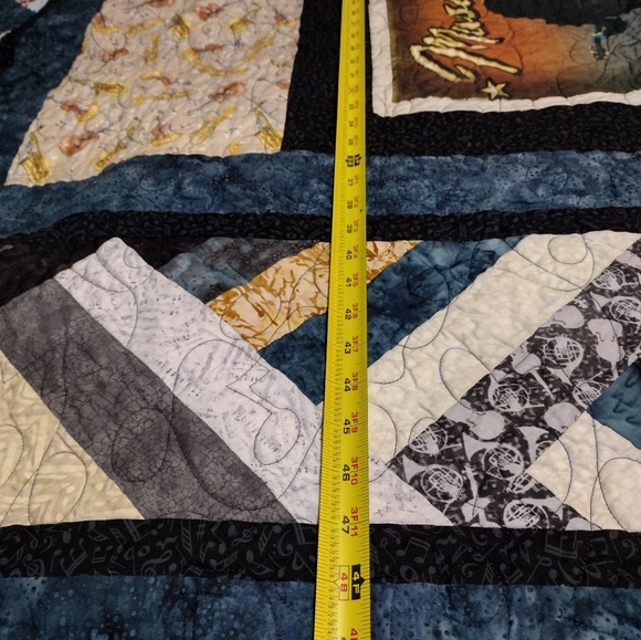 Music City Nashville TN Quilted Blanket custom unique twin /Lap 70×50 - Picture 7 of 13
